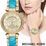 Michael Kors Parker Gold Dial Two Tone Steel Strap Watch for Women - MK6364 Authentic Buy Shop Now