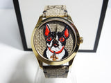 Gucci G-Timeless Brown Dial Brown Leather Strap Unisex Watch - YA1264057 Authentic Buy Shop Now