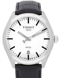 Tissot T Classic PR 100 White Dial Black Leather Strap Watch for Men - T101.410.16.031.00 Authentic Buy Shop Now