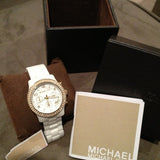 Michael Kors Runway White Dial White Steel Strap Watch for Women - MK5237 Authentic Buy Shop Now