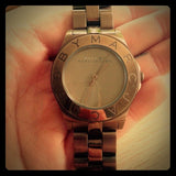 Marc Jacobs Amy Brown Dial Brown Steel Strap Watch for Women - MBM3128 Authentic Buy Shop Now