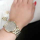 Marc Jacobs Baker Brown Dial Gold Steel Strap Watch for Women - MBM8631 Authentic Buy Shop Now