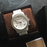 Michael Kors Runway White Dial White Steel Strap Watch for Women - MK5188 Authentic Buy Shop Now