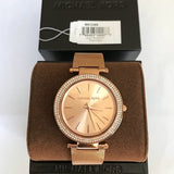 Michael Kors Darci Rose Gold Dial Rose Gold Mesh Bracelet Watch for Women - MK3369 Authentic Buy Shop Now