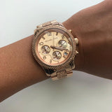 Michael Kors Runway Gold Dial Gold Steel Strap Watch for Women - MK5827 Authentic Buy Shop Now