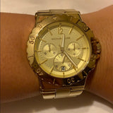 Michael Kors Dylan Gold Dial Gold Steel Strap Watch for Women - MK5313 Authentic Buy Shop Now