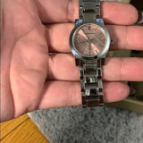 Burberry The City Diamonds Pink Dial Silver Steel Strap Watch for Women - BU9231 Authentic Buy Shop Now