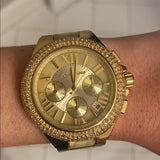 Michael Kors Camille Gold Dial Gold Steel Strap Watch for Women - MK5902 Authentic Buy Shop Now