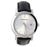 Burberry The City White Dial Black Leather Strap Watch for Men - BU9008 Authentic Buy Shop Now