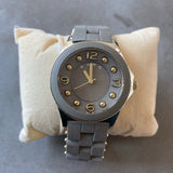 Marc Jacobs Pelly Grey Dial Grey Silicone Strap Watch for Women - MBM2537 Authentic Buy Shop Now