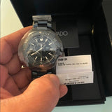 Movado Series 800 Black Dial Blue Ion Plated Steel Strap Watch for Men - 2600139 Authentic Buy Shop Now