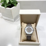 Michael Kors Caitlin Quartz Silver Dial Gray Leather Strap Watch For Women - MK2377 Authentic Buy Shop Now