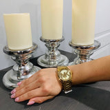 Michael Kors Runway Gold Dial Gold Steel Strap Watch for Women - MK5786 Authentic Buy Shop Now