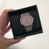 Marc Jacobs Baker Pink Dial Silver Steel Strap Watch for Women - MBM3283 Authentic Buy Shop Now