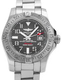 Breitling Avenger II Seawolf 45mm Grey Dial Silver Steel Strap Mens Watch - A1733110/F563 Authentic Buy Shop Now