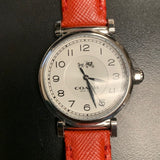 Coach Madison White Dial Red Leather Strap Watch for Women - 14502407 Authentic Buy Shop Now