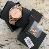 Marc Jacobs Henry Rose Gold Dial Rose Gold Steel Strap Watch for Women - MBM3212 Authentic Buy Shop Now