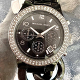 Michael Kors Ceramic Black Dial Black Steel Strap Watch for Women - MK5388 Authentic Buy Shop Now