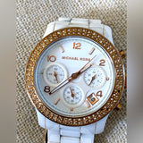 Michael Kors Ceramic White Dial White Steel Strap Watch for Women - MK5269 Authentic Buy Shop Now