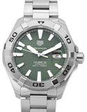 Tag Heuer Aquaracer Green Dial Watch for Men - WAY2015.BA0927 Authentic Buy Shop Now