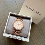 Michael Kors Argyle Quartz Rose Gold Dial Rose Gold Steel Strap Watch For Women - MK3156 Authentic Buy Shop Now
