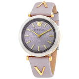 Versace V-Twist Quartz Purple Dial Purple Leather Strap Watch for Women - VELS00219 Authentic Buy Shop Now