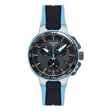Tissot T Race Cycling Chronograph Black Dial Two Tone Rubber Strap Watch For Men - T111.417.37.441.05 Authentic Buy Shop Now