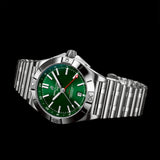 Breitling Chronomat GMT 40 Green Dial Silver Steel Strap Watch for Men - A32398101L1A1 Authentic Buy Shop Now