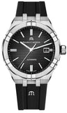 Maurice Lacroix Aikon Automatic Black Dial Black Rubber Strap Watch For Men - AI6008-SS000-330-2 Authentic Buy Shop Now