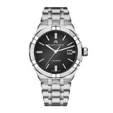 Maurice Lacroix Aikon Automatic Black Dial Silver Steel Strap Watch For Men - AI6008-SS002-330-1 Authentic Buy Shop Now