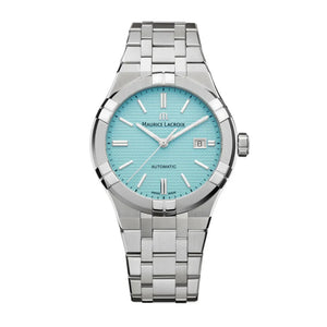 Maurice Lacroix Aikon Automatic Sky Blue Dial Silver Steel Strap Watch For Men - AI6008-SS00F-431-C Authentic Buy Shop Now