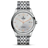 Tudor 1926 Automatic Diamonds Silver Dial Silver Steel Strap Watch for Men - M91650-0003 Authentic Buy Shop Now