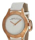 Marc Jacobs Blade White Dial White Leather Strap Watch for Women - MBM1201 Authentic Buy Shop Now