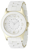 Marc Jacobs Dress White Dial White Silicone Strap Watch for Women - MBM2500 Authentic Buy Shop Now