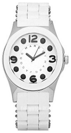 Marc Jacobs Dress White Dial White Silicone Strap Watch for Women - MBM2502 Authentic Buy Shop Now