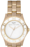 Marc Jacobs Blade White Dial Gold Steel Strap Watch for Women - MBM3050 Authentic Buy Shop Now