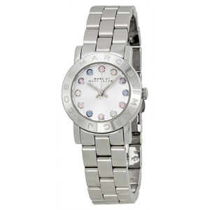 Marc Jacobs Amy White Dial Silver Steel Strap Watch for Women - MBM3217 Authentic Buy Shop Now