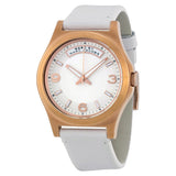 Marc Jacobs Baby Dave White Dial White Leather Strap Watch for Women - MBM1260 Authentic Buy Shop Now
