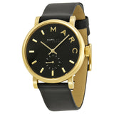 Marc Jacobs Baker Black Dial Black Leather Strap Watch for Women - MBM1269 Authentic Buy Shop Now