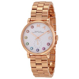 Marc Jacobs Baker White Dial Rose Gold Steel Strap Watch for Women - MBM3441 Authentic Buy Shop Now