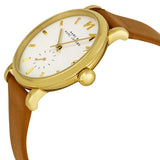 Marc Jacobs Baker White Dial Brown Leather Strap Watch for Womern - MBM1316 Authentic Buy Shop Now