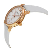 Marc Jacobs Baker White Dial White Leather Strap Watch for Women - MBM1284 Authentic Buy Shop Now