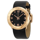 Marc Jacobs Amy Black Dial Black Leather Strap Watch for Women - MBM1225 Authentic Buy Shop Now