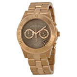 Marc Jacobs Blade Chronograph Brown Dial Rose Gold Steel Strap Watch for Women - MBM3308 Authentic Buy Shop Now