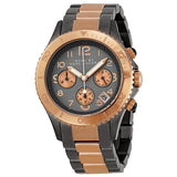 Marc Jacobs Marc Chronograph Grey Dial Two Tone Steel Strap Watch for Men - MBM3157 Authentic Buy Shop Now