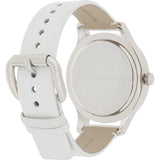 Marc Jacobs Blade White Dial White Leather Strap Watch for Women - MBM1200 Authentic Buy Shop Now