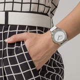 Marc Jacobs Blade White Dial White Leather Strap Watch for Women - MBM1200 Authentic Buy Shop Now