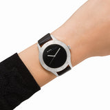 Marc Jacobs Blade Black Dial Black Leather Strap Watch for Women - MBM1205 Authentic Buy Shop Now
