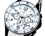 Marc Jacobs Rock Chronograph White Dial White Silicone Strap Watch for Women - MBM2574 Authentic Buy Shop Now
