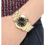 Marc Jacobs Amy Black Dial Gold Steel Strap Watch for Women - MBM3336 Authentic Buy Shop Now